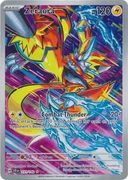 Zeraora - 151/142 Illustration Rare Stellar Crown Pokemon TCG - Image 1