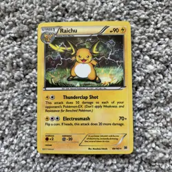 Raichu 49/162 Deck Exclusives Cracked Ice Holo English 2015 90HP Fukuda - Image 1
