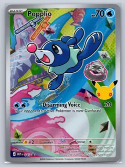 Popplio 045 Holo Promo ME: Mega Evolution Promo Pokemon Near Mint - Image 1