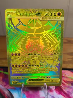 Pokemon Mega Zygarde ex Gold 124/088 English - Image 1