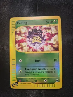 Pokemon Koffing 114/165 Expedition Base Set Reverse Holo - Image 1