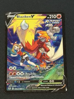 Pokemon TCG: Blaziken V TG14/TG30 SWSH12: Silver Tempest Trainer Gallery NM - Image 1