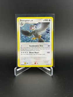 Pokemon TCG Diamond and Pearl Staraptor (16/130) Holo Rare NP MINT! - Image 1