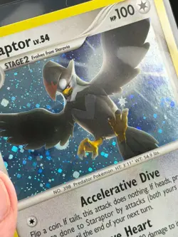 Pokemon TCG Diamond and Pearl Staraptor (16/130) Holo Rare NP MINT! - Image 3