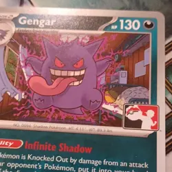 Pokemon TCG Gengar 050/088 Stamped Prize Pack 9 Non Holo - Image 2