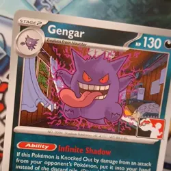 Pokemon TCG Gengar 050/088 Stamped Prize Pack 9 Non Holo - Image 4