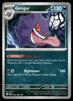 2024 Scarlet & Violet Series - Paldean Fates Gengar Uncommon #57 - Image 1