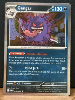 Pokemon Gengar Perfect Order Rare Reverse Holo 50/88 NM - Image 1