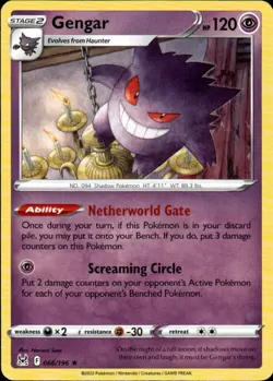 Gengar 66/196 Rare Deck Exclusives Pokemon Lightly Played - Image 1