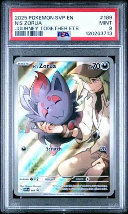 N's Zorua #189 PSA 9 - 2025 Pokemon SV Promos Journey Together - Image 1