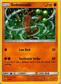 Sudowoodo - SM207 Sun & Moon Promo Pokemon TCG Holo P NM - Image 1