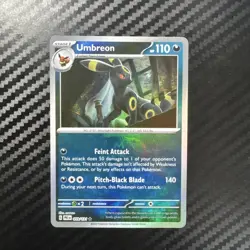 Pokemon Umbreon TCG Prismatic Evolutions Master Ball Reverse Holo Card 059/131 - Image 1
