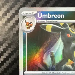 Pokemon Umbreon TCG Prismatic Evolutions Master Ball Reverse Holo Card 059/131 - Image 2