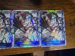 4 x One Piece TCG English OP13-042 Edward Newgate SR Foil - Image 3