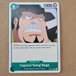 One Piece Capone"Gang"Bege (ST02-004/39) Starter Deck 02 Worst Generation NM TCG - Image 1