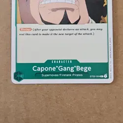 One Piece Capone"Gang"Bege (ST02-004/39) Starter Deck 02 Worst Generation NM TCG - Image 3