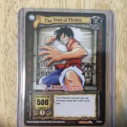 2005 One Piece CCG Quest Begins Luffy Silver Tournament Promo Jolly Roger Stamp - Image 3