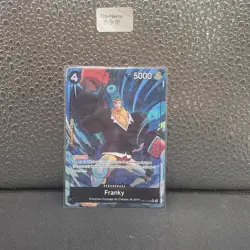 ONE PIECE FRANCAISE CARD GAME HOLO CARTE CARTE FRANKY OP10-090 ALT FR MINT - Image 1