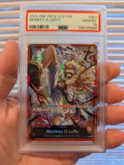 2025 ONE PIECE STARTER DECK ST21-EX GEAR 5 #001 MONKEY D. LUFFY PSA 10 - Image 1