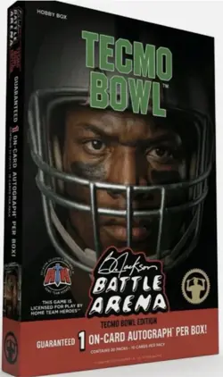 Home Team Heroes Bo Jackson Battle Arena Tecmo Bowl Hobby Box On-Card Auto 1 Box - Image 2