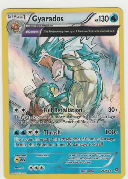Pokemon Gyarados (21) Holo Rare XY - Ancient Origins 2015 21/98 NM/LP - Image 1