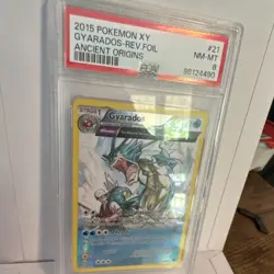 Pokemon Gyarados 21/98 XY Ancient Origins Reverse Holo Rare PSA 8 2015 - Image 3