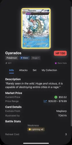 Pokemon TCG Gyarados 21/98 Holo Rare XY Ancient Origins 2015 - Image 4