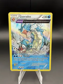 Pokemon XY Ancient Origins Gyarados 21/98 Holo Rare Θ Double Full Art 2015 -A162 - Image 1