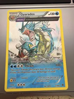Gyarados 21/98 XY - Ancient Origins Holo Rare Θ Double Stage 1 130 HP 2015 - Image 1