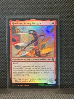 Marvel Super Heroes Magic: The Gathering - Hawkeye, Young Avenger #131 Foil - Image 1