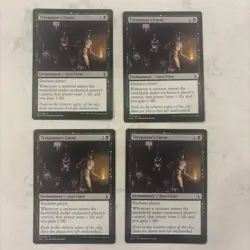 Magic the Gathering MTG Trespasser's Curse Playset Of 4 Cards - Image 1