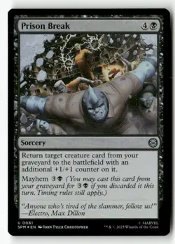 Prison Break 61 Uncommon Marvel's Spider-Man Magic: The Gathering Foil Near Mint - Image 1