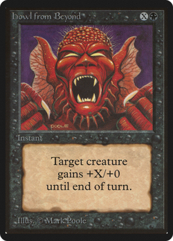 Howl from Beyond (MP) Beta Edition LEB Magic MTG - Image 1