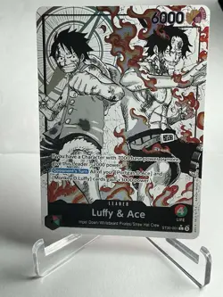 Luffy & Ace St30-001 Alternate Art Leader Parallel One Piece TCG - Image 1