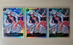 Lot Of 3: Ms. All Sunday OP14-084 SR - One Piece AZURE SEA'S SEVEN ENGLISH - Image 1