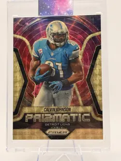 2025 Panini Prizm - Prizmatic Calvin Johnson 3/5 - Image 1