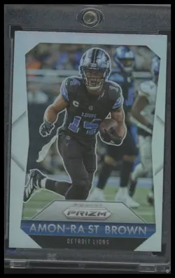 2025 Panini Prizm #5 Amon-Ra St. Brown Flashback Prizms - Image 1