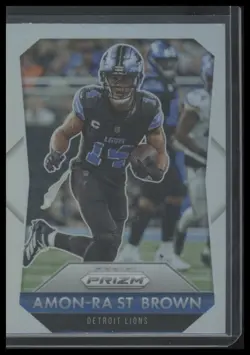 2025 Panini Prizm #5 Amon-Ra St. Brown Flashback Prizms - Image 1