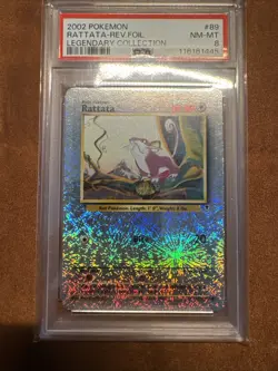 Pokemon TCG Rattata 89/110 Legendary Collection 2002 Reverse Holo - Image 1