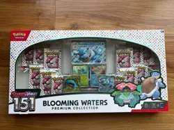 Pokemon TCG Scarlet & Violet 151 Blooming Waters Premium Collection Box Sealed - Image 1