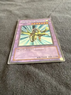 Yu-Gi-Oh! TCG Gaia the Dragon Champion LOB-125 Unlimited Secret Rare - Image 2