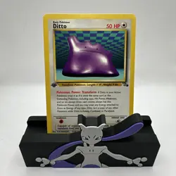 Ditto 1st Edition 18/62 - Fossil Set- 1999 Pokemon TCG Non-holo LP - Image 1