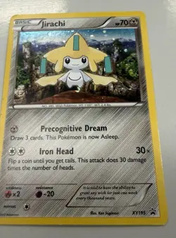 Pokemon Jirachi XY195 XY 70 HP Promo Holo Basic Card English - Image 1