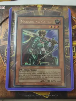 Yu-Gi-Oh! TCG Marauding Captain LOD-018 1st Edition Ultra Rare 2003 - Image 1