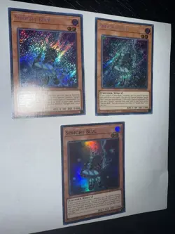 x2 SPRIGHT BLUE NM SECRET RARE 1ST ED POTE-EN003 + 1x Ultra Spright Blue - Image 2
