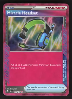 Miracle Headset 183/191 Pokemon TCG SV08: Surging Sparks NM - Image 1