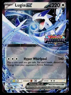 Lugia ex (Prismatic Evolutions Stamped) 082/131 Holofoil Pokemon Near Mint - Image 1