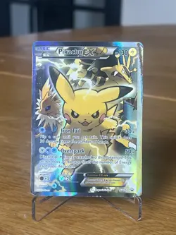 Pokemon TCG Pikachu EX XY124 Black Star Promo HP - Image 1