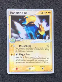 Pokemon EX Deoxys Manectric ex 101/107 Holo - Near Mint! - Image 1