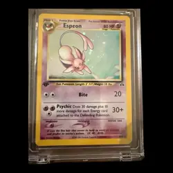 pokemon espeon 1/75 1st edition holo neo discovery - Image 2